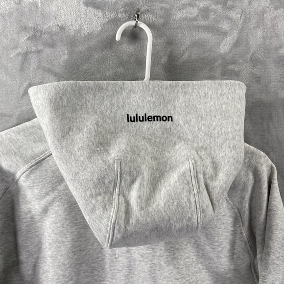 Lululemon Hoodie womens Medium Loungeful Full Zip Relaxed Fit Cropped Fleece NWT - Picture 13 of 15